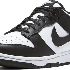 Nike Dunk Low Retro sneakers in the "White/Black" or "Panda" colorway.