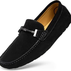 black loafers