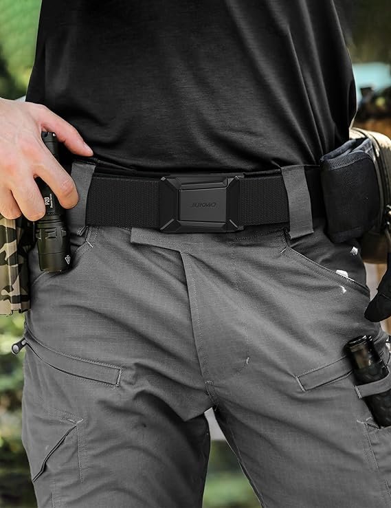 JUKMO stretch tactical belt for men with a quick-release buckle - Image 5